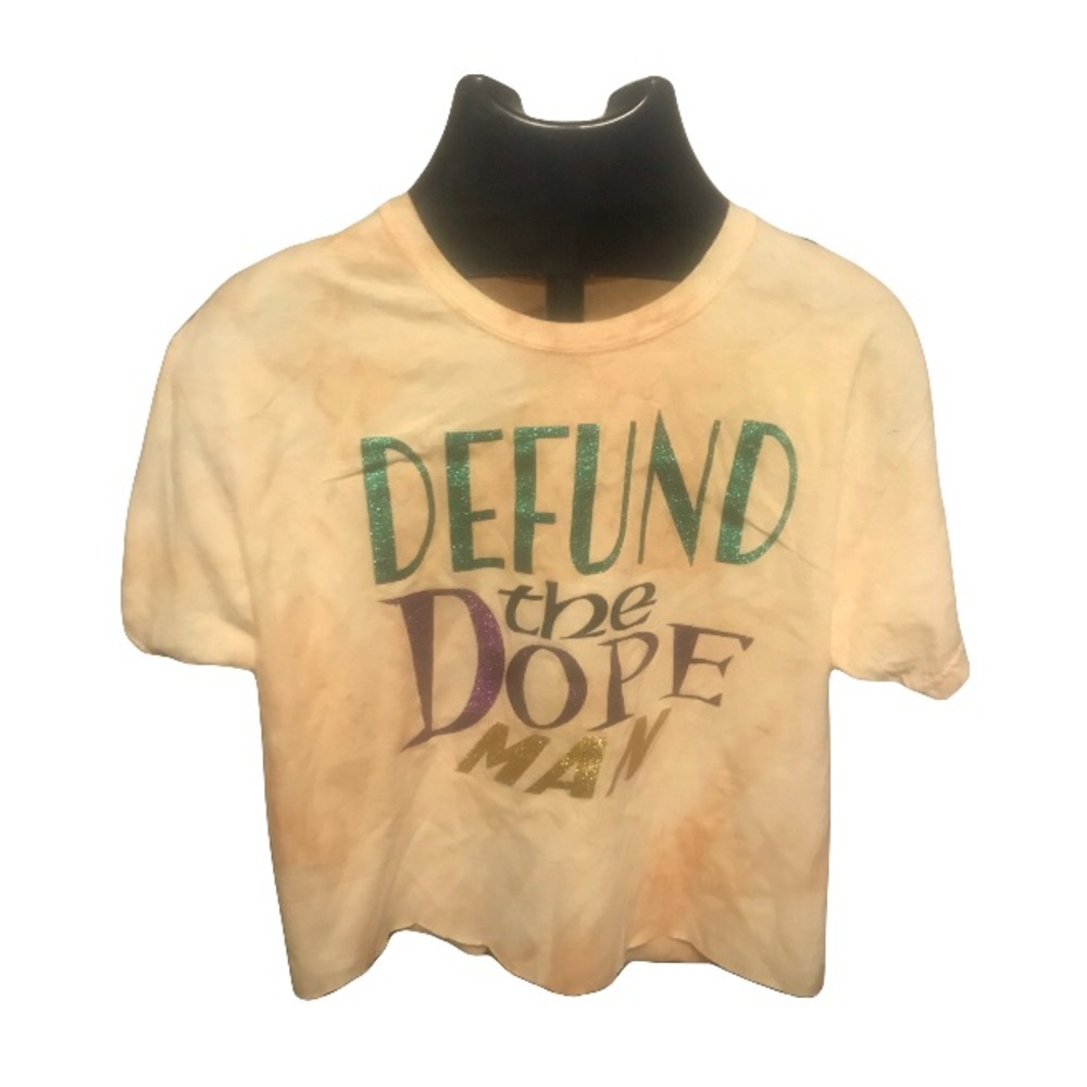 Defund the dope man crop top